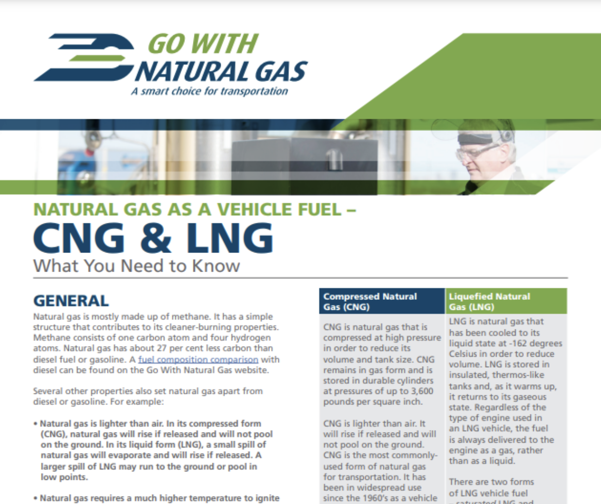 Natural Gas as a Vehicle Fuel: CNG & LNG